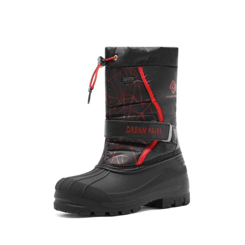 Dream Pairs Black and Red Kids Boots